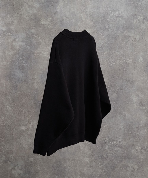 トップス extra quality heavy weight jacquard knit 24AW】extra quality heavy weight jacquard knit cardigan
