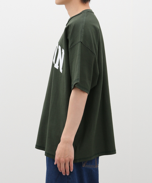 is-ness(イズネス)の「【ISNESS MUSIC / イズネスミュージック】FUSION T-SHIRT(Tシャツ/カットソー・メンズ・ホワイト/グリーン・FREE)」の3枚目の写真