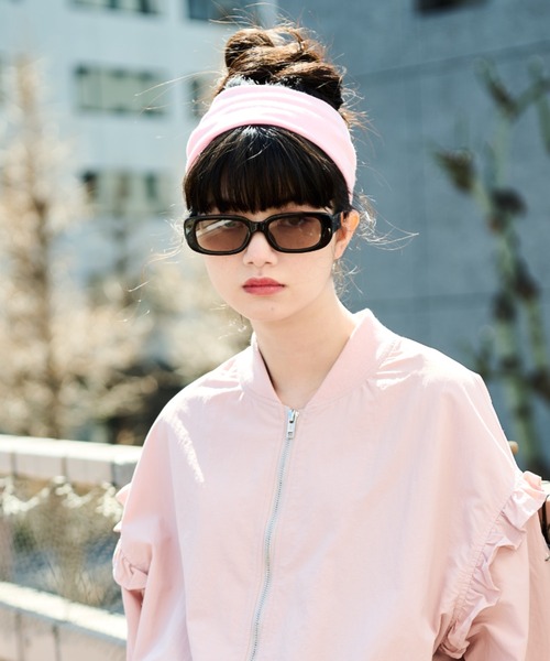 MERLOT（メルロー）の「スクエアフレームフラットレンズサングラス（サングラス・レディース・グレー/ホワイト/ブラック・FREE）」の14枚目の写真