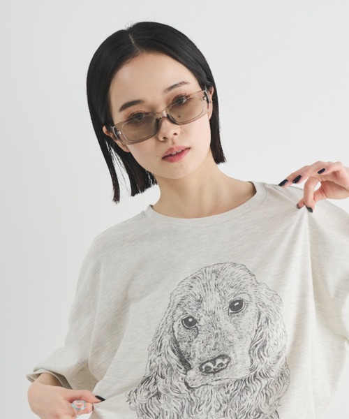 MERLOT（メルロー）の「スクエアフレームフラットレンズサングラス（サングラス・レディース・グレー/ホワイト/ブラック・FREE）」の17枚目の写真