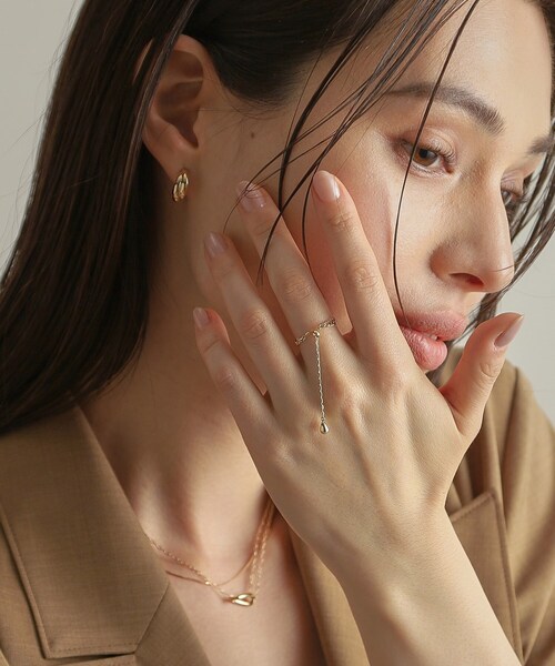 COCOSHNIK(ココシュニック)の「K10キヘイスライドチェーン リング(リング・レディース・イエローゴールド・10)」の12枚目の写真