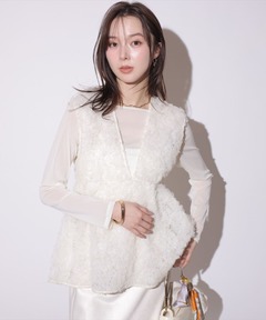 セール】メッシュエンブロイダリー キャミソール（キャミソール