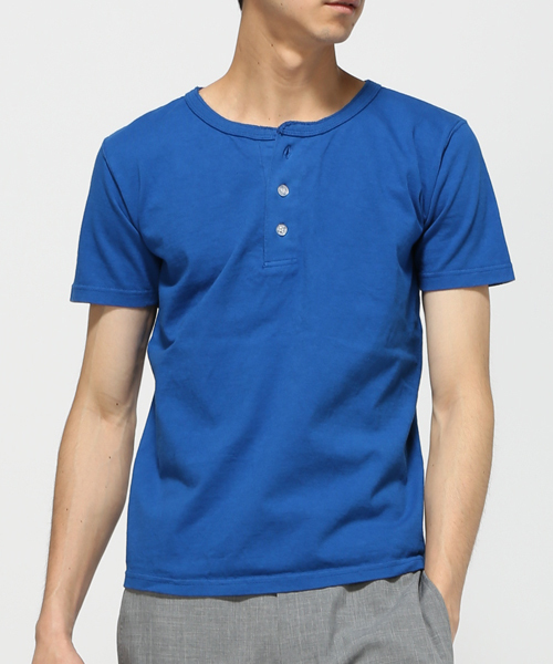 Goodwear(Since1983)（グッドウェア）の「GOODWEAR / グッドウエア: Henley Neck Tee Slim WHT Tシャツ #（Tシャツ/カットソー・メンズ・ホワイト/グリーン/ピンク/バーガンディー/ブルー系その他/ネイビー/サックスブルー/ブラック/ライトブルー/アイボリー/オリーブ/オレンジ・SMALL/LARGE/MEDIUM/X-LARGE）」の10枚目の写真