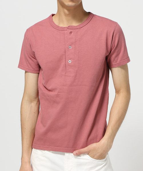 Goodwear(Since1983)（グッドウェア）の「GOODWEAR / グッドウエア: Henley Neck Tee Slim WHT Tシャツ #（Tシャツ/カットソー・メンズ・ホワイト/グリーン/ピンク/バーガンディー/ブルー系その他/ネイビー/サックスブルー/ブラック/ライトブルー/アイボリー/オリーブ/オレンジ・SMALL/LARGE/MEDIUM/X-LARGE）」の11枚目の写真