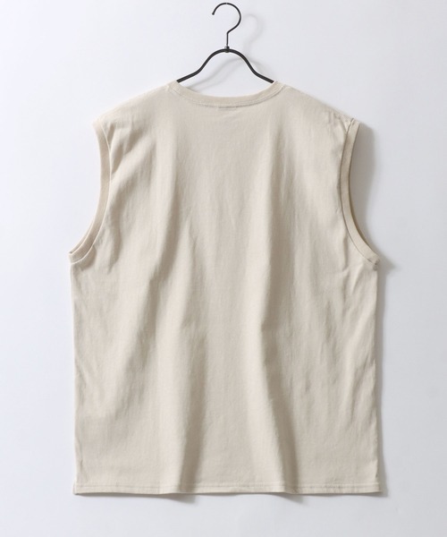 JEMORGAN（ジェーイーモーガン）の「JEMORGAN/ジェーイーモーガン ミニワッペン ビッグシルエット ノースリーブ タンクトップ レディース メンズ（タンクトップ・メンズ・ライトグレー/ベージュ/ブラック/カーキ/オフホワイト/ネイビー/ピンク・L/XL/M）」の15枚目の写真