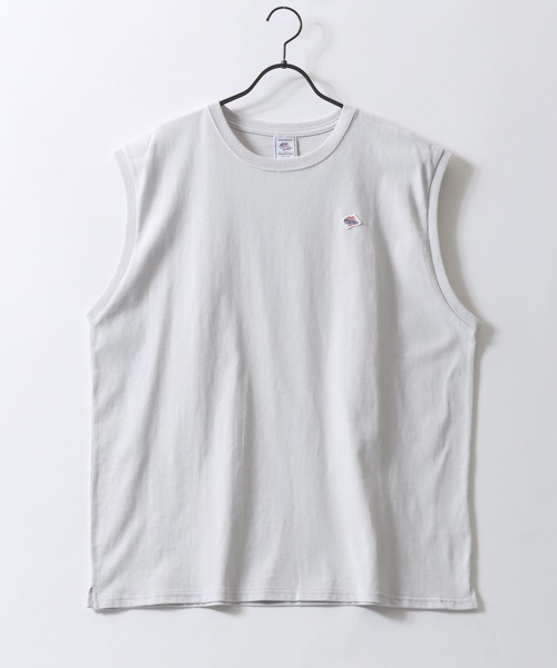 JEMORGAN（ジェーイーモーガン）の「JEMORGAN/ジェーイーモーガン ミニワッペン ビッグシルエット ノースリーブ タンクトップ レディース メンズ（タンクトップ・メンズ・ライトグレー/ベージュ/ブラック/カーキ/オフホワイト/ネイビー/ピンク・L/XL/M）」の10枚目の写真