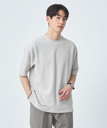 green label relaxing（グリーンレーベルリラクシング）の「GIZA ハニカム クルーネック Tシャツ（Tシャツ/カットソー・メンズ）」