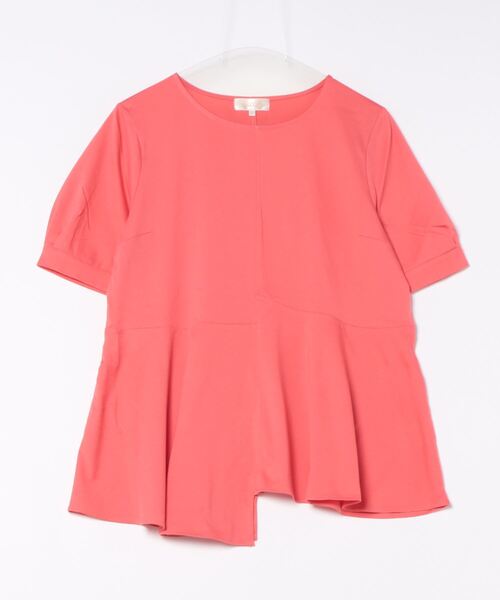 A/C DESIGN BY ALPHA CUBIC(エーシーデザインバイアルファキュービック)の「【接触冷感・UVカット】切替チュニック(Tシャツ/カットソー・レディース・ネイビー/レッド/オフホワイト/サックスブルー・LL/M/L)」の4枚目の写真