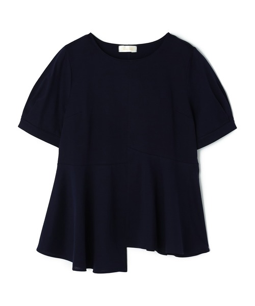A/C DESIGN BY ALPHA CUBIC(エーシーデザインバイアルファキュービック)の「【接触冷感・UVカット】切替チュニック(Tシャツ/カットソー・レディース・ネイビー/レッド/オフホワイト/サックスブルー・LL/M/L)」の3枚目の写真