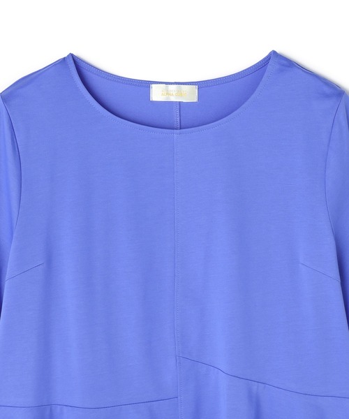 A/C DESIGN BY ALPHA CUBIC(エーシーデザインバイアルファキュービック)の「【接触冷感・UVカット】切替チュニック(Tシャツ/カットソー・レディース・ネイビー/レッド/オフホワイト/サックスブルー・LL/M/L)」の10枚目の写真