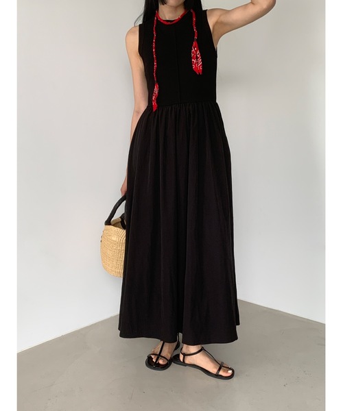 Didot.showroom（ディドット ショールーム）の「フロントラインドッキングフレアワンピース（ワンピース・レディース・クリーム/カーキ/ブラック・FREE）」の20枚目の写真