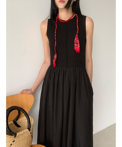 Didot.showroom（ディドット ショールーム）の「フロントラインドッキングフレアワンピース（ワンピース・レディース・クリーム/カーキ/ブラック・FREE）」の16枚目の写真