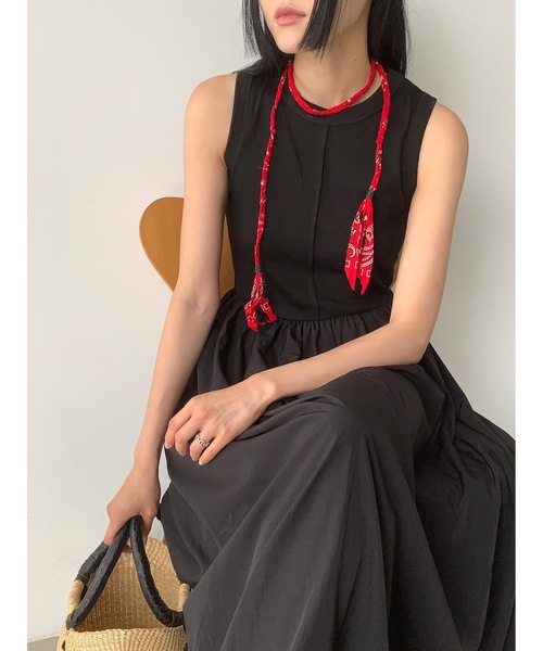 Didot.showroom（ディドット ショールーム）の「フロントラインドッキングフレアワンピース（ワンピース・レディース・クリーム/カーキ/ブラック・FREE）」の17枚目の写真