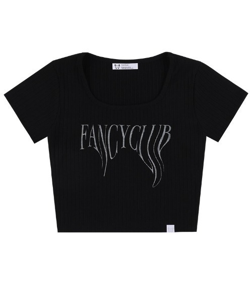 FANCY CLUB（ファンシークラブ）の「A'GEM/9 × .kom 『 FANCY CLUB/ファンシークラブ』 TYPO BASIC U-NECK TEE/ベーシック Uネック 半袖カットソー（Tシャツ/カットソー・レディース・グレー/アイボリー/ブラック・FREE）」の16枚目の写真