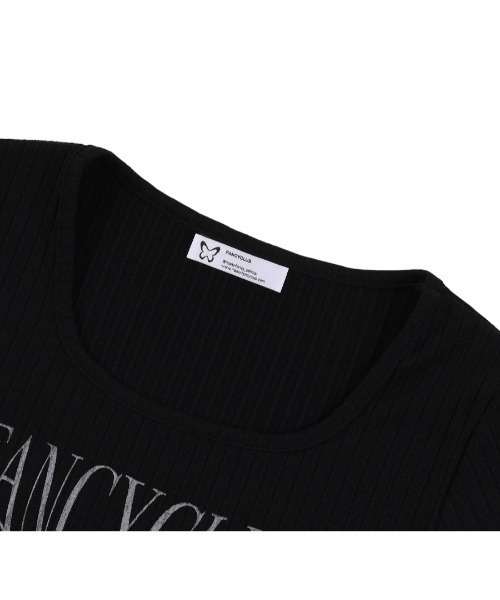 FANCY CLUB（ファンシークラブ）の「A'GEM/9 × .kom 『 FANCY CLUB/ファンシークラブ』 TYPO BASIC U-NECK TEE/ベーシック Uネック 半袖カットソー（Tシャツ/カットソー・レディース・グレー/アイボリー/ブラック・FREE）」の22枚目の写真