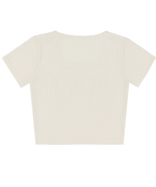 FANCY CLUB（ファンシークラブ）の「A'GEM/9 × .kom 『 FANCY CLUB/ファンシークラブ』 TYPO BASIC U-NECK TEE/ベーシック Uネック 半袖カットソー（Tシャツ/カットソー・レディース・グレー/アイボリー/ブラック・FREE）」の19枚目の写真