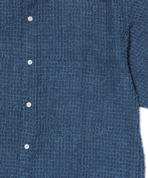 JUNRED（ジュンレッド）の「オーバーサイズシアーシャツ（シャツ/ブラウス・メンズ・ネイビー/ブラック・L/M/S）」の19枚目の写真