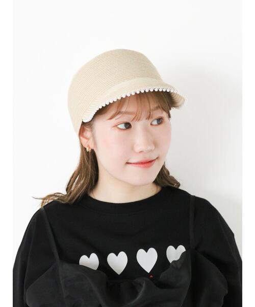 ehka sopo(エヘカソポ)の「パール付ブレードキャップ(ハット・レディース・キナリ/ベージュ/ブラック・F)」の12枚目の写真