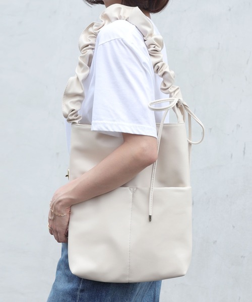 韓国仕入れ リアルレザーショルダーハンドバッグ リボン 本革BAG florist ショルダーバッグ バッグ 「2way」韓国ファッション大