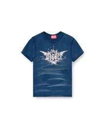 美品】DIESEL ディーゼルロゴプリント クラッシュ Tシャツ カットソー