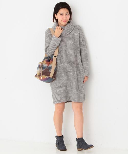 Another Edition（アナザーエディション）の「ネイティブ巾着ショルダー/AE NATIV ｷﾝﾁｬｸ◆（ショルダーバッグ・レディース・オフホワイト/ネイビー・フリー）」の17枚目の写真