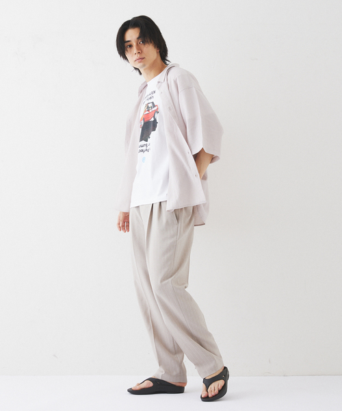 417 EDIFICE（フォーワンセブンエディフィス）の「ナイロンドレープ クレープシャツ（シャツ/ブラウス・メンズ・ブラック/ライトグレー/ネイビー/オレンジ・MEDIUM/LARGE）」の22枚目の写真