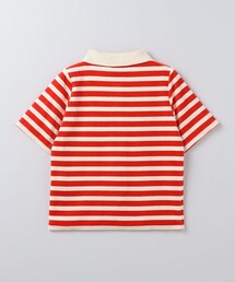 6（ロク）の「＜6(ROKU)＞ベロア ボーダー ポロシャツ（ポロシャツ