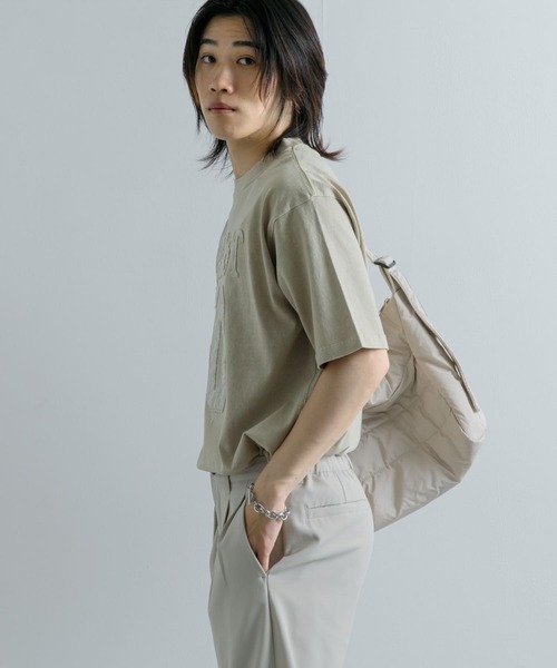 SENSE OF PLACE by URBAN RESEARCH(センスオブプレイスバイアーバンリサーチ)の「フェードナンバリングTシャツ(5分袖)(Tシャツ/カットソー・メンズ・ベージュ/カーキ/ブラック・LARGE/MEDIUM)」の15枚目の写真