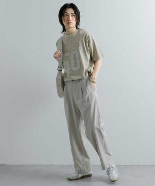 SENSE OF PLACE by URBAN RESEARCH(センスオブプレイスバイアーバンリサーチ)の「フェードナンバリングTシャツ(5分袖)(Tシャツ/カットソー・メンズ・ベージュ/カーキ/ブラック・LARGE/MEDIUM)」の16枚目の写真