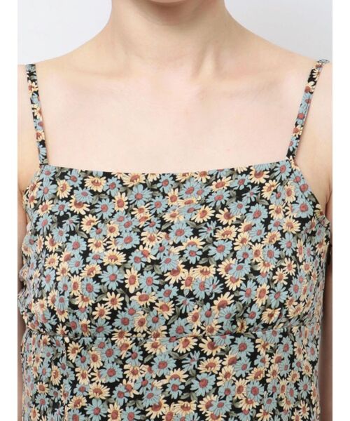 EVRIS（エヴリス）の「フラワーキャミミニワンピース（ワンピース・レディース・ブラック/ブルー・FREE）」の10枚目の写真