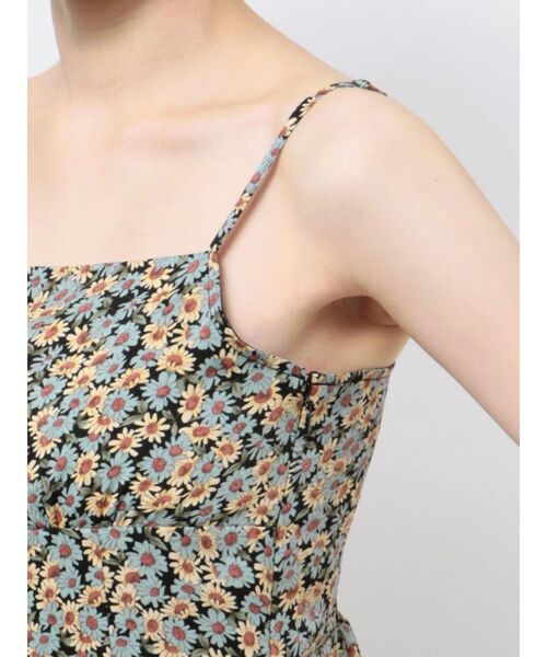 EVRIS（エヴリス）の「フラワーキャミミニワンピース（ワンピース・レディース・ブラック/ブルー・FREE）」の9枚目の写真