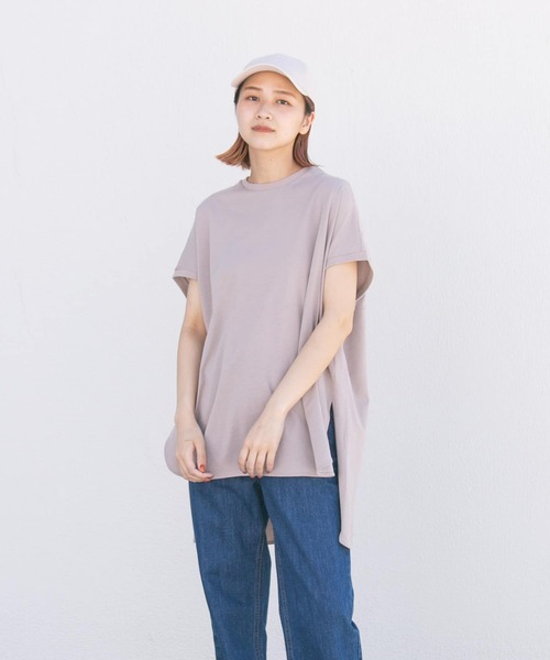 EKAL(エカル)の「ドルマンスリーブカットソー(Tシャツ/カットソー・レディース・ホワイト/ベージュ/ブラック・ONE)」の1枚目の写真