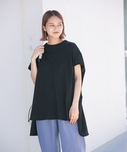 EKAL(エカル)の「ドルマンスリーブカットソー(Tシャツ/カットソー・レディース・ホワイト/ベージュ/ブラック・ONE)」の3枚目の写真
