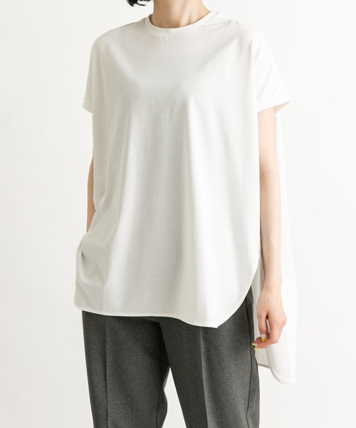 EKAL(エカル)の「ドルマンスリーブカットソー(Tシャツ/カットソー・レディース・ホワイト/ベージュ/ブラック・ONE)」の10枚目の写真