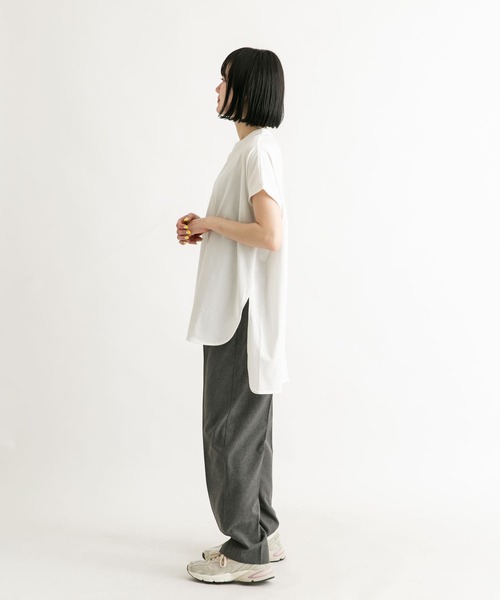 EKAL(エカル)の「ドルマンスリーブカットソー(Tシャツ/カットソー・レディース・ホワイト/ベージュ/ブラック・ONE)」の12枚目の写真