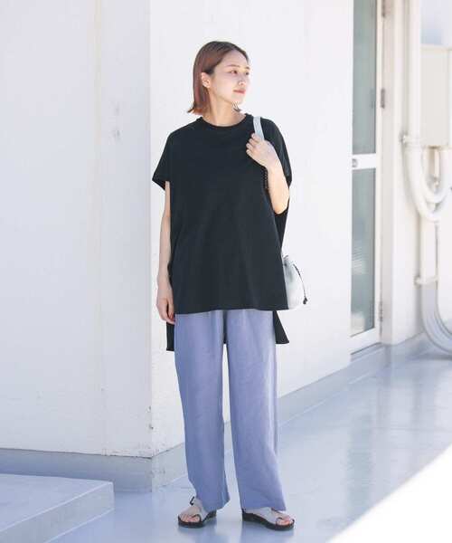 EKAL(エカル)の「ドルマンスリーブカットソー(Tシャツ/カットソー・レディース・ホワイト/ベージュ/ブラック・ONE)」の18枚目の写真