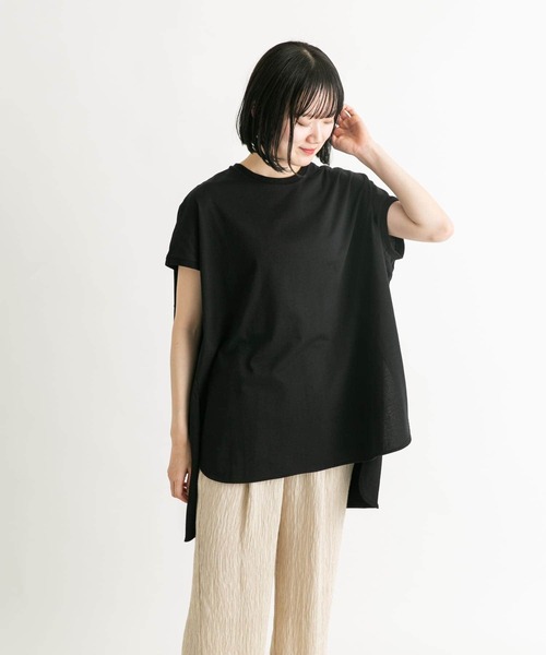 EKAL(エカル)の「ドルマンスリーブカットソー(Tシャツ/カットソー・レディース・ホワイト/ベージュ/ブラック・ONE)」の19枚目の写真