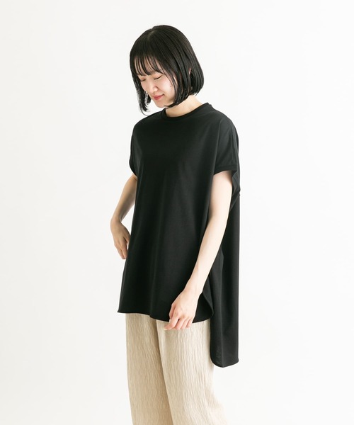 EKAL(エカル)の「ドルマンスリーブカットソー(Tシャツ/カットソー・レディース・ホワイト/ベージュ/ブラック・ONE)」の20枚目の写真