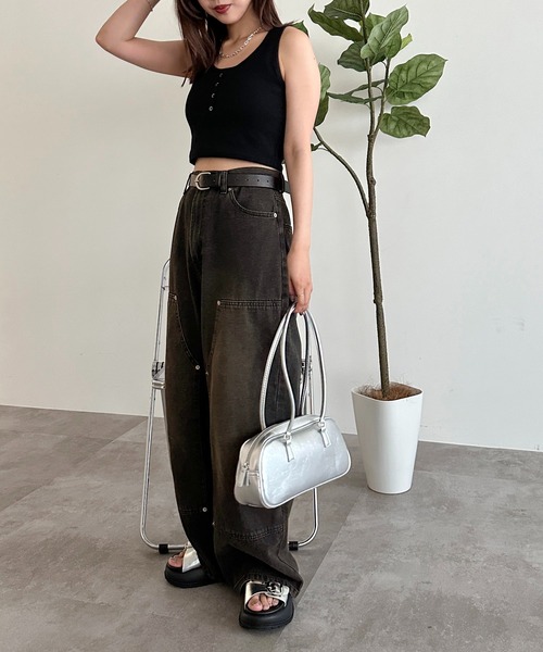 apres jour mignon(アプレジュールミニョン)の「カップ付きヘンリーショートタンク【ZOZOTOWN限定アイテム】(タンクトップ・レディース・ピンク/レッド/ブラック/アイボリー/ナチュラル/ブルー・X-LARGE/フリー)」の20枚目の写真