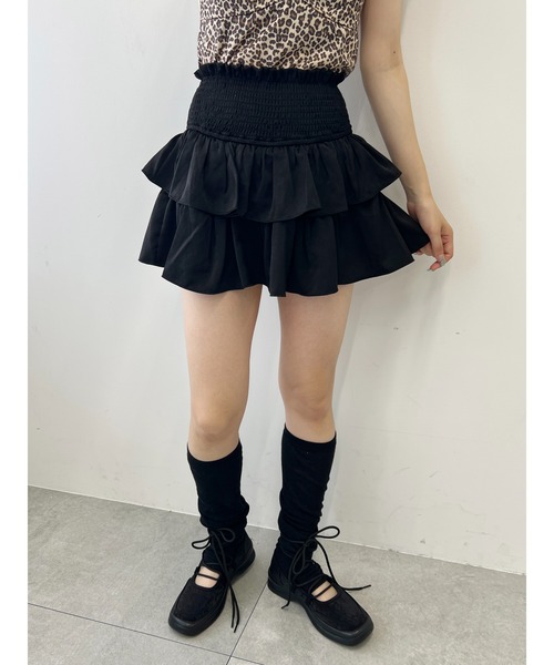 PHILLY（フィリー）の「【PHILLY】ウエストシャーリングミニスカート（スカート・レディース・ブラック/ホワイト・FREE）」の11枚目の写真