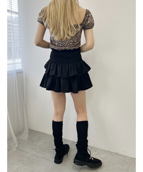 PHILLY（フィリー）の「【PHILLY】ウエストシャーリングミニスカート（スカート・レディース・ブラック/ホワイト・FREE）」の13枚目の写真