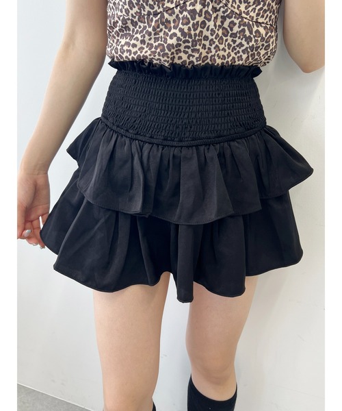 PHILLY（フィリー）の「【PHILLY】ウエストシャーリングミニスカート（スカート・レディース・ブラック/ホワイト・FREE）」の15枚目の写真