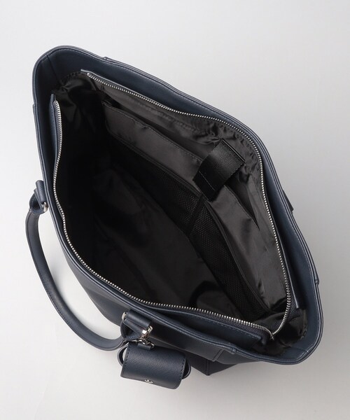 THE SHOP TK (ザ ショップ ティーケー )の「◆【A4サイズ/ビジネスでも使える】合皮トートバッグ イヤホンケース付き(トートバッグ・メンズ・グレー系その他5/ブラック/ネイビー・00)」の10枚目の写真