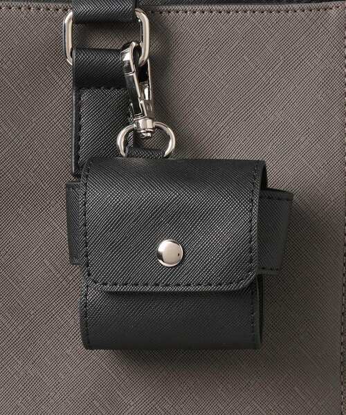 THE SHOP TK (ザ ショップ ティーケー )の「◆【A4サイズ/ビジネスでも使える】合皮トートバッグ イヤホンケース付き(トートバッグ・メンズ・グレー系その他5/ブラック/ネイビー・00)」の12枚目の写真