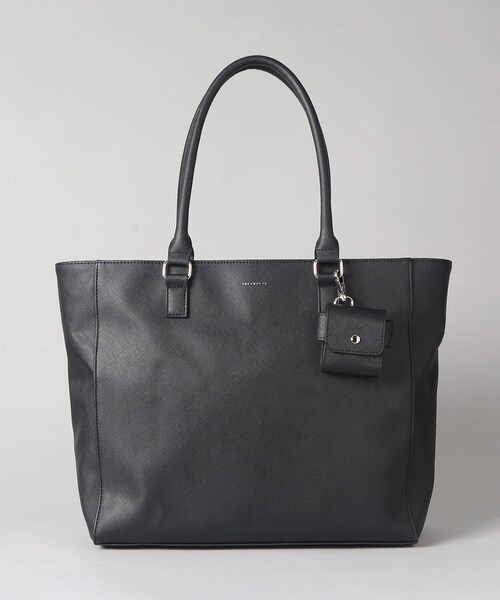 THE SHOP TK (ザ ショップ ティーケー )の「◆【A4サイズ/ビジネスでも使える】合皮トートバッグ イヤホンケース付き(トートバッグ・メンズ・グレー系その他5/ブラック/ネイビー・00)」の19枚目の写真