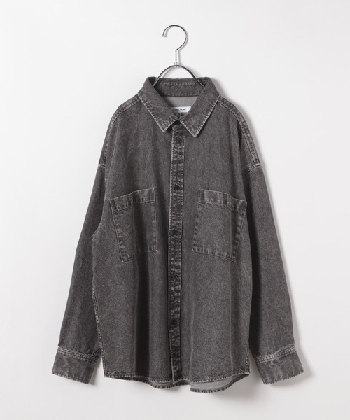 GLOBAL WORK(グローバルワーク)の「デニムシャツ長袖/129697(シャツ/ブラウス・キッズ・ブラック/ライトブルー・130cm/140cm/150cm/160cm/170cm)」の3枚目の写真