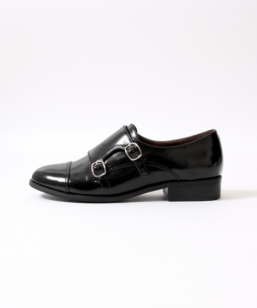 Rouge vif(ルージュヴィフ)の「モンクストラップシューズ(ドレスシューズ・レディース・ブラック/ホワイト・37/39/35/36/38)」の3枚目の写真
