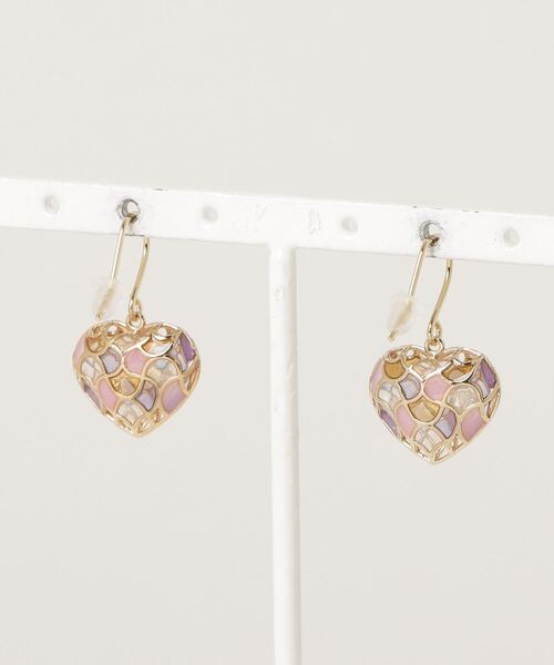 Zoule(ゾーラ)の「Zoule ゾーラ:MOROCCAN モロッカンシリーズ heart moroccan ピアス(ピアス(両耳用)・レディース・シルバー/ゴールド・FREE)」の9枚目の写真