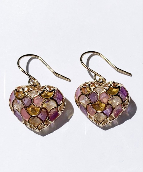 Zoule(ゾーラ)の「Zoule ゾーラ:MOROCCAN モロッカンシリーズ heart moroccan ピアス(ピアス(両耳用)・レディース・シルバー/ゴールド・FREE)」の6枚目の写真