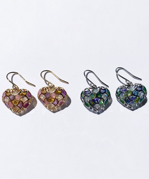 Zoule(ゾーラ)の「Zoule ゾーラ:MOROCCAN モロッカンシリーズ heart moroccan ピアス(ピアス(両耳用)・レディース・シルバー/ゴールド・FREE)」の8枚目の写真